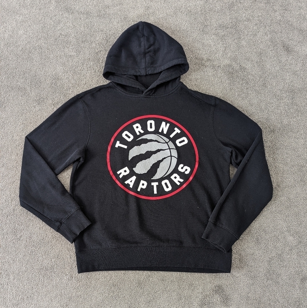 NBA Toronto Raptors Hoodie Men's Size Large Black Basketball Gorpcore